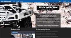 Desktop Screenshot of hansonheavyduty.com